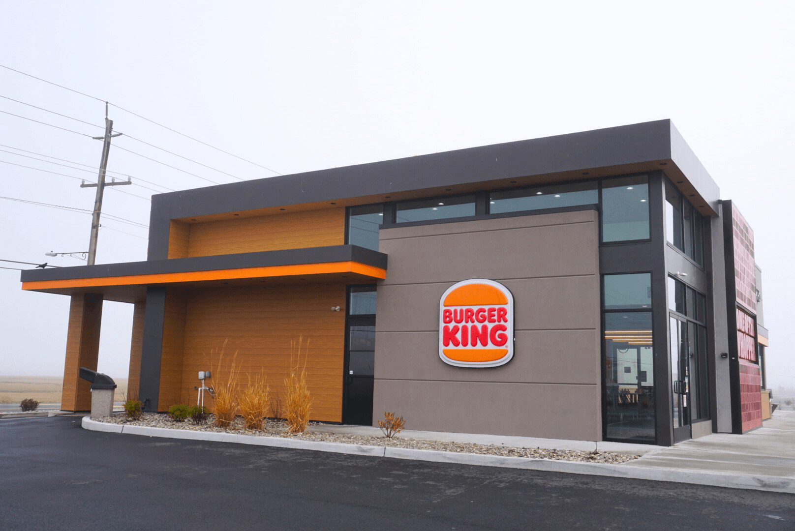 Burger King commercial storefront windows