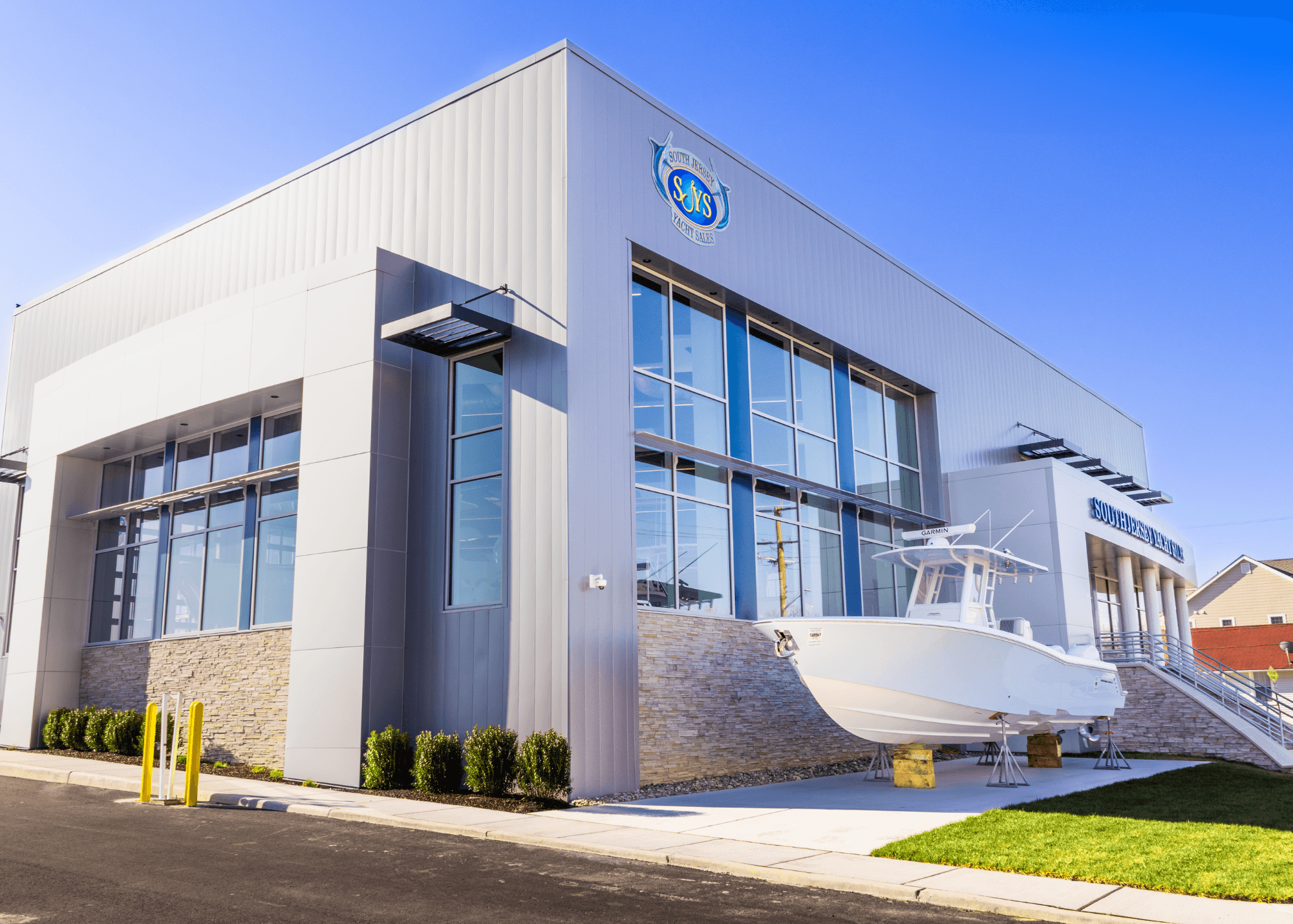 Yacht Club curtain wall
