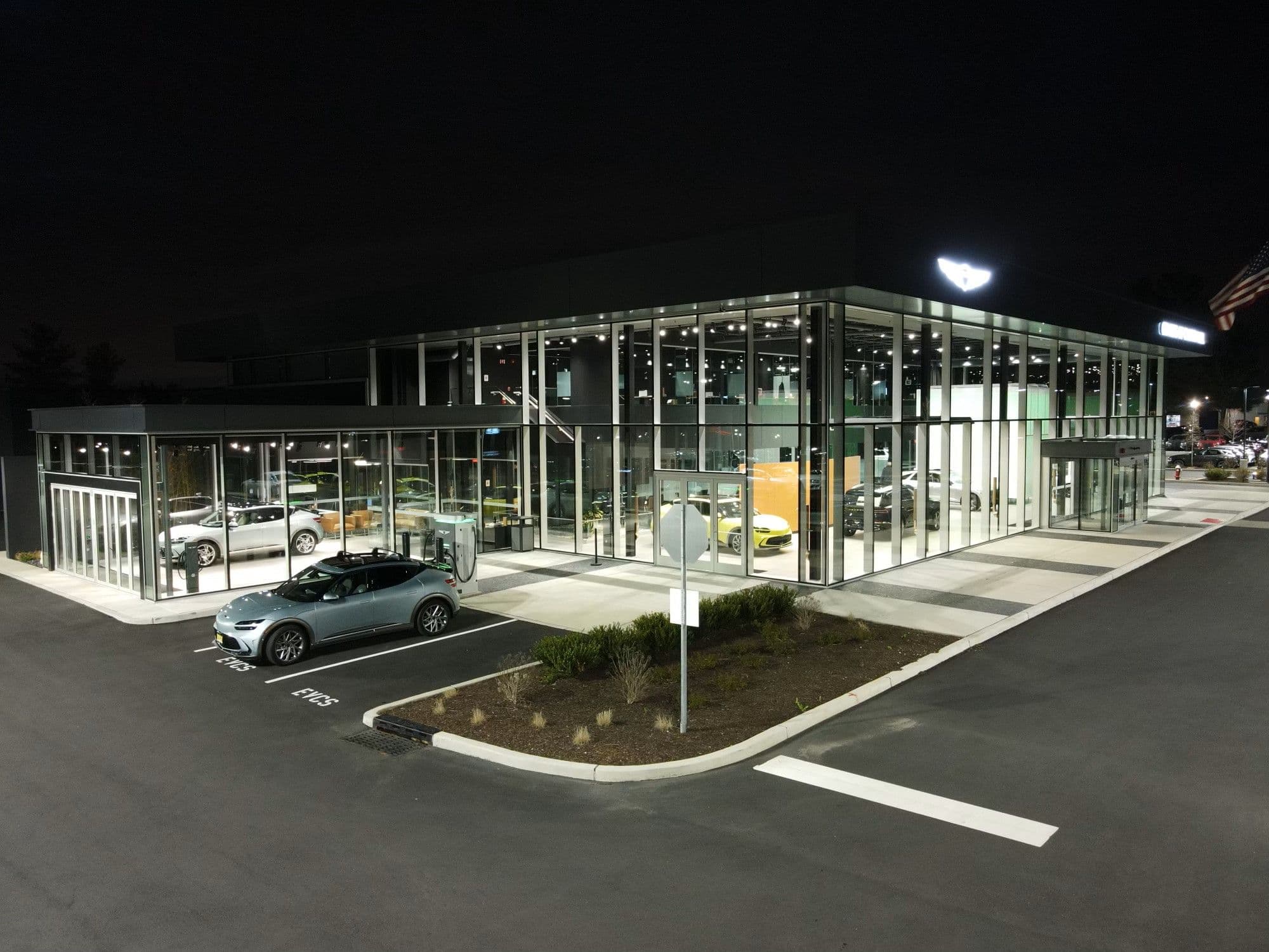 Car Dealership curtain wall