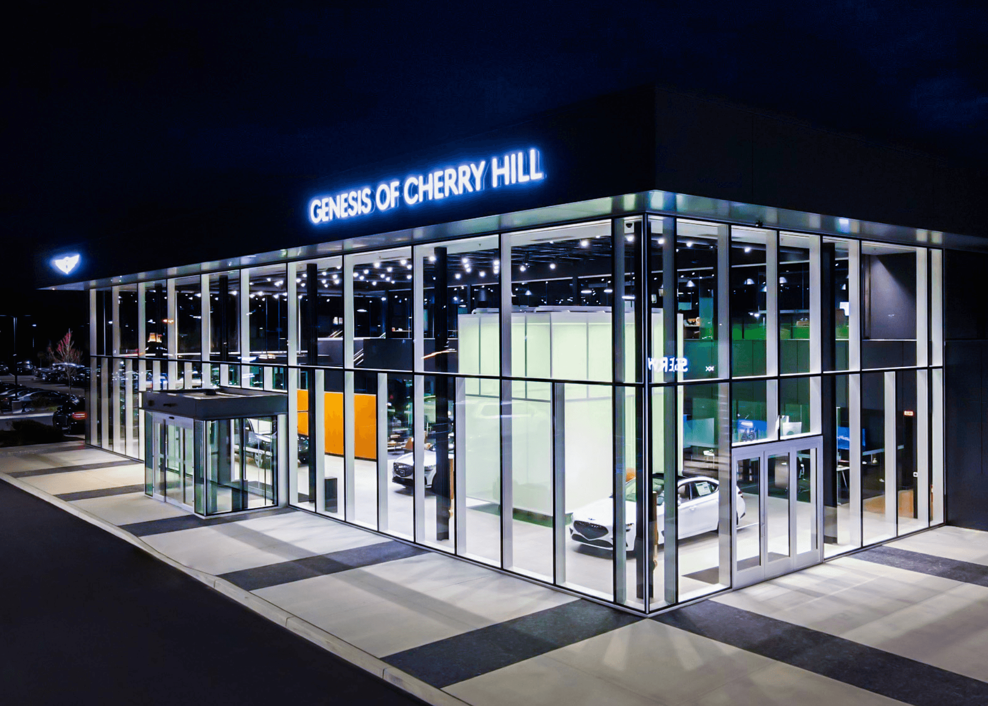 Car Dealership curtain wall